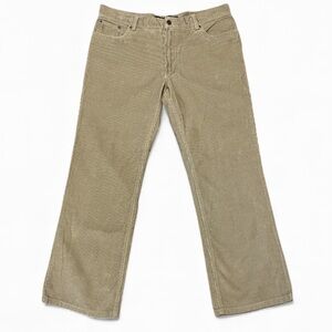 Men's Izod Corduroy Straight Leg Pants Tan 34x30